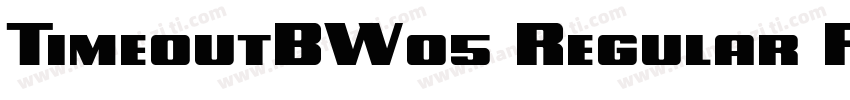 TimeoutBW05 Regular Regular字体转换